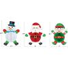 Beistle 6 Piece Festive Holiday Decor – Elf, Santa & Snowman (2 of Each) – 7”- 10.75”- Winter Themed Christmas Party Decorations