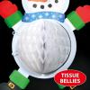 Beistle 6 Piece Festive Holiday Decor – Elf, Santa & Snowman (2 of Each) – 7”- 10.75”- Winter Themed Christmas Party Decorations