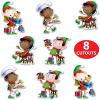 Beistle Elves Cutouts, 8-Count Christmas Decorations 4 Festive Elf Designs Double-Sided for Holiday Parties Winter Wonderland Displays and Classroom Décor, 10.5” – 15.25”