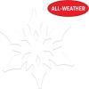 Beistle Plastic Snowflake Decorations 14-Pack White Winter Snow Cutouts for Indoor and Outdoor Use, Holiday Window and Wall Decor, DIY Icy Wonderland Crafts, 4.5″–12″