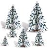 3-D Winter Pine Tree Centerpieces