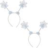 Beistle 2 Piece Winter Snowflake Headband Boppers For Christmas Party Supplies