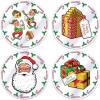 Beistle 4 Piece 13″ Round Plastic Santa’s Workshop Placemats, Winter Theme, Christmas Party Tableware, Made in USA Since 1900
