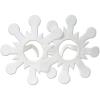 Beistle Glitter White Snowflake Costume Glasses, Holiday Eyewear for Christmas Parties, Fun Winter Occasions, Parades & Xmas Day Gatherings, One Size