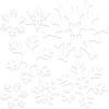 Beistle Plastic Snowflake Decorations 14-Pack White Winter Snow Cutouts for Indoor and Outdoor Use, Holiday Window and Wall Decor, DIY Icy Wonderland Crafts, 4.5″–12″