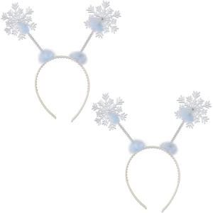 Beistle 2 Piece Winter Snowflake Headband Boppers For Christmas Party Supplies