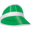 Beistle Clear Green Dealer’s Visors – 4 Pack, Transparent Plastic Sun Visors, Lightweight Headwear for Events, Casino Themed Celebrations & Group Activities, One Size Fits Most Adults