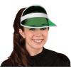 Beistle Clear Green Dealer’s Visors – 4 Pack, Transparent Plastic Sun Visors, Lightweight Headwear for Events, Casino Themed Celebrations & Group Activities, One Size Fits Most Adults