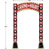 Casino 3D Archway Decoration – 7.5′ – Red and Black
