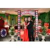 Casino 3D Archway Decoration – 7.5′ – Red and Black