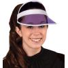 Clear Plastic Dealer’s Visor, Purple/White Pack of 4
