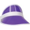 Clear Plastic Dealer’s Visor, Purple/White Pack of 4