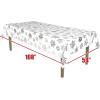 Beistle 2 Piece Snowflake Tablecovers, 54″ x 108″, Plastic Winter Themed Tablecloths