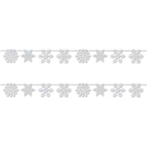 Snowflake Streamer Pack of 2