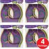 Beistle 8 Piece Jumbo Mardi Gras Decorations Masquerade Mask Cutouts New Orleans Party Décor