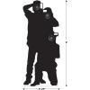 Beistle Life Size Paparazzi Stand-Ups with Easels – 2 Pack, Hollywood Theme Party Decorations, Photo Booth Props for VIP Awards Night Events, Movie Star Galas, and Red-Carpet Celebrations, 6′ x 32.15″