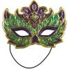 Beistle 60056 Mardi Gras Costume Mask, Multicolor