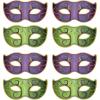 Beistle 8 Piece Jumbo Mardi Gras Decorations Masquerade Mask Cutouts New Orleans Party Décor