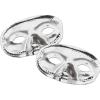 Beistle Halloween Party Metallic Half Mask Silver – 24 Pack