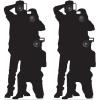 Beistle Life Size Paparazzi Stand-Ups with Easels – 2 Pack, Hollywood Theme Party Decorations, Photo Booth Props for VIP Awards Night Events, Movie Star Galas, and Red-Carpet Celebrations, 6′ x 32.15″