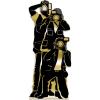 Beistle Paparazzi Stand-Up – Life-Size Gold Foil Photo Op Decoration, Freestanding Hollywood Cutout for Awards Nights, Red Carpet Events, Casino Themes, Photo Booth Props & Party Displays, 6′ x 31¼”