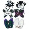 Beistle Ultima Fanci-Feather Masks- Pack of 12