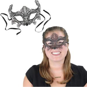 Black Laced Mask Costume Add On(Black)