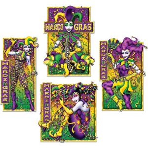 Masquerade Mime Cutouts (4/Pkg)