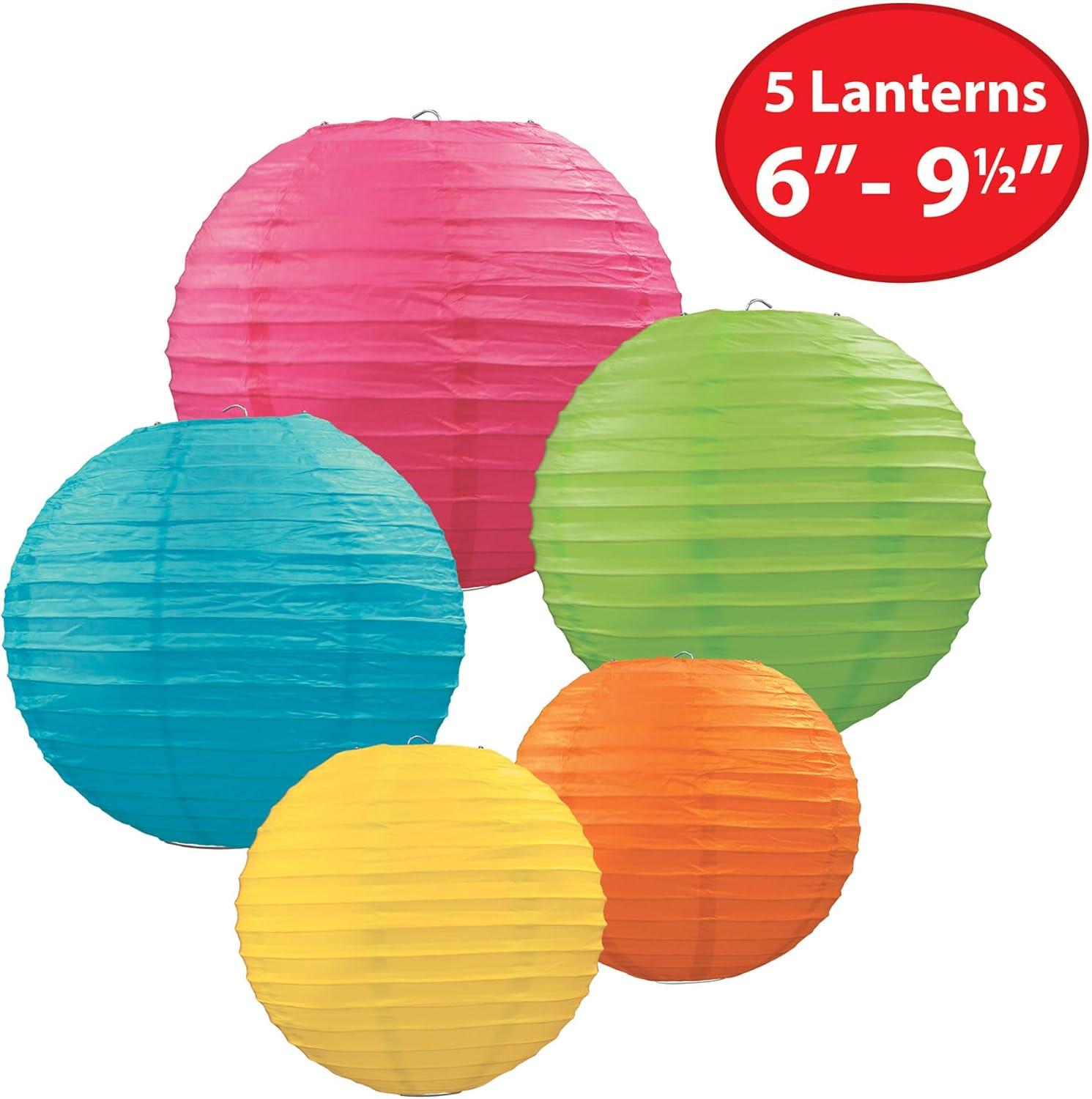 image:imageBeistle Luau Party Dcor Bundle Tissue Pineapple Centerpieces Colorful Paper Lanterns amp Flamingo Hanging Whirls Summer Decorations for Tropical Events Pool Parties amp BeachThemed Celebrations