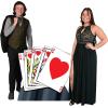 Beistle Casino Royal Flush Stand Up Decoration – 4.25′ – White and Red