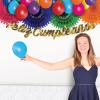 Beistle 2 Piece 10″ x 5′ Feliz Cumpleanos Banners, Spanish Happy Birthday Party Decorations