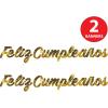 Beistle 2 Piece 10″ x 5′ Feliz Cumpleanos Banners, Spanish Happy Birthday Party Decorations
