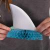 Beistle 3 Piece Shark Theme Party Supplies Birthday Decorations Table Centerpieces, Gray/Blue, 6.75 x 6.25