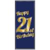 Beistle 21st Birthday Decorations for Boy, 21st Birthday Door Cover 30 Inch x 5 Feet, Pack of 12