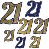 Beistle 21st Birthday Decorations for Boy, Assorted 21st Birthday Printed Cutouts 5.75 Inch, 8 Inch, 11 Inch, Pack of 84