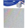 Beistle Prismatic All-Purpose Card Box – Silver Glitter Holder for Cards with Slot Top, Decorative Sparkle Collection Box for Weddings, Showers, Celebrations, Event Displays & Table Décor, 9″ x 9″