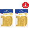 Beistle 2 Piece Elegant Gold Finally 19 Birthday Banners, 7.5” x 3’, Bday Party Decorations, Milestone Celebrations