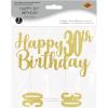 Beistle Happy “30th” Birthday Cake Toppers – 2 Gold Glittered 6″ x 8¼” Decorative Top Pieces with Twelve 1″ x 3½” “30” Picks, Sparkling Dessert Decorations for 30th Birthday Parties & Celebrations