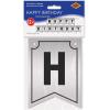 Beistle 16th Birthday Party Supplies Boy, Foil Silver and Black Happy Birthday Streamer 6 Inch x 12 Feet, Pack 12