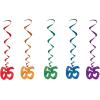 Beistle 65th Birthday Dangling Whirls