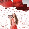 Beistle Red Metallic Fringe Ceiling Curtain – 1-Ply Shimmer Streamer Decoration with Double-Sided Tape, Hanging Ceiling & Wall Décor for Parties, Banquets, Photo Backdrops & Event Styling, 19½” x 16′