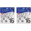 Number “16” Whirls Pack of 2