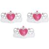 Beistle 60014 Plastic Light-Up “16” Tiara, One Size Fits Most, (Pink/Silver/White), 3 Piece Pack