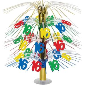 Beistle 16th Birthday Cascade Centerpiece Pack of 2(1 piece)