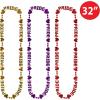 Beistle Pride Beads-Of-Expression Necklaces – 12 Pack, Metallic PRIDE Letter & Heart Party Beads in Assorted Colors for Rainbow Parades, LGBTQ+ Festivals, Celebrations & Themed Event Décor, 32″