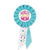 Beistle World’s Best Mom Rosettes – 2 Pack, Blue Award Rosette Pins with Decorative Ribbon Tails for Mother’s Day Celebrations, Appreciation Events, Photo Displays & Décor Accents, 3¼” x 6½”