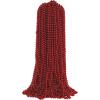 Beistle Red Party Beads – 50 Pack, Bulk Plastic Bead Necklaces, Lightweight Costume Accessories for Mardi Gras, New Year’s Eve, Themed Parties, Stage Styling, Photo Booth Props & Event Décor, 33”