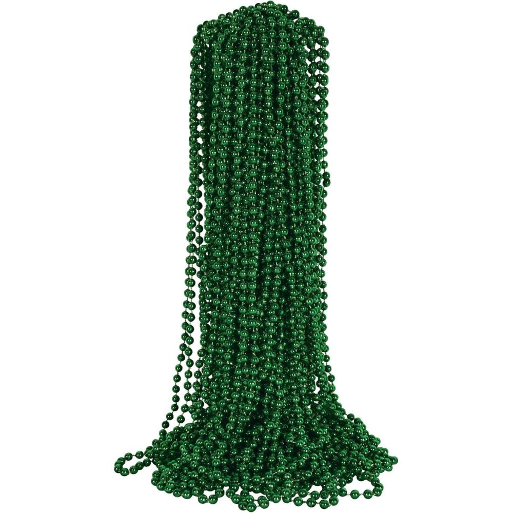 image:imageBeistle Green Party Beads 50 Pack Bulk Plastic Bead Necklaces Lightweight Costume Accessories for Mardi Gras New Years Eve Themed Parties Stage Styling Photo Booth Props amp Event Dcor 33