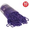 Beistle Purple Party Beads – 50 Pack, Bulk Plastic Bead Necklaces, Lightweight Costume Accessories for Mardi Gras, New Year’s Eve, Themed Parties, Stage Styling, Photo Booth Props & Event Décor, 33”