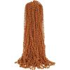 Beistle Orange Party Beads – 50 Pack, Bulk Plastic Bead Necklaces, Lightweight Costume Accessories for Mardi Gras, New Year’s Eve, Themed Parties, Stage Styling, Photo Booth Props & Event Décor, 33”